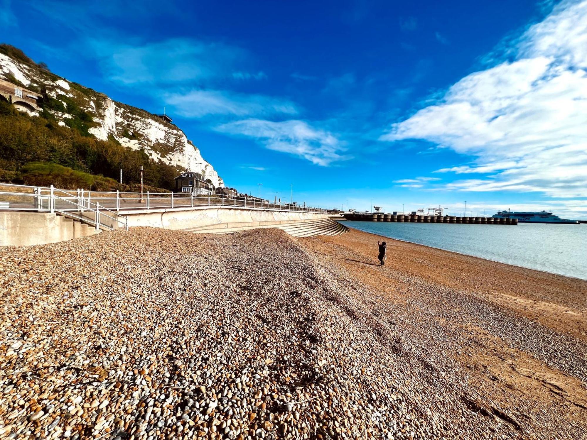 Flat 4 Marine Parade House, 1 East Cliff- Next To Dover Port, White Cliffs, Beach, Castle מראה חיצוני תמונה